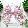 4.5" Baseballs & Bows Fable Bow - Hair Bow for Baseball Fans - Image 4