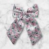 4" Pink Floral Coquette Bow