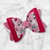 4” Strawberry Fields Hair Bow - Easter & Spring Bow for Girls - Image 2