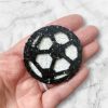 Soccer Hair Clip - Glitter Soccer Ball Hair Clip for Girls - Image 2