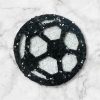 Soccer Hair Clip - Glitter Soccer Ball Hair Clip for Girls