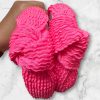 Pink Neon Knit Headband - Summer Headband - Image 2