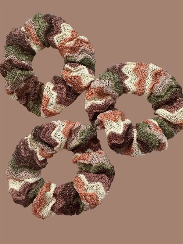 Autumn Knit Scrunchie - Fall Scrunchie - Image 4