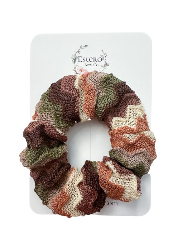 Autumn Knit Scrunchie - Fall Scrunchie - Image 3