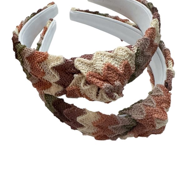 Autumn Knit Top Knot Headband – Fall Hair Accessory