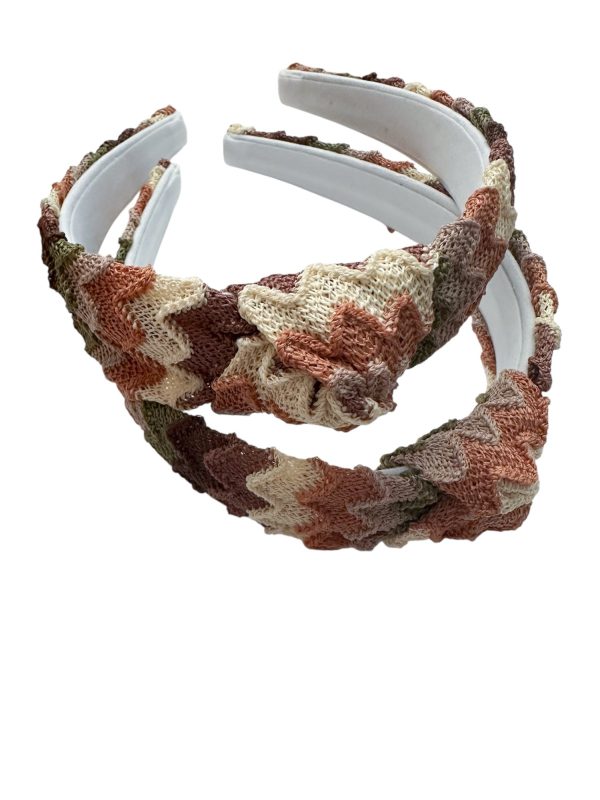 Autumn Knit Top Knot Headband – Fall Hair Accessory